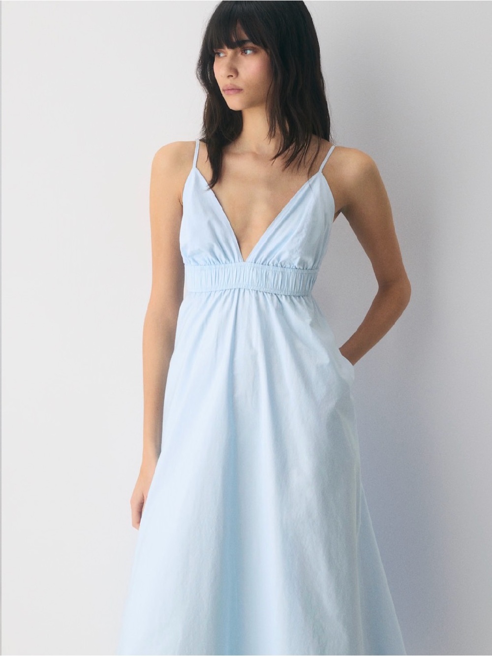 Aritzia babaton blue maxi dress